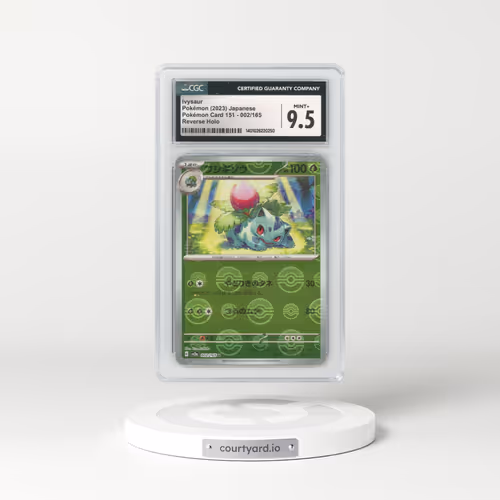 2023 Japanese Pokémon 151 #2 Ivysaur - Holo Poke Ball Reverse Holo (CGC 9.5 MINT+)