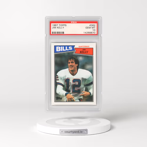 1987 Topps #362 Jim Kelly (PSA 10 GEM MINT)