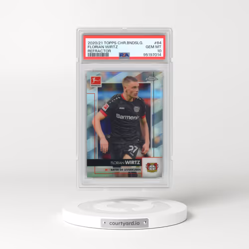 2020 Topps Chrome Bundesliga #64 Florian Wirtz - Refractor (PSA 10 GEM MINT)