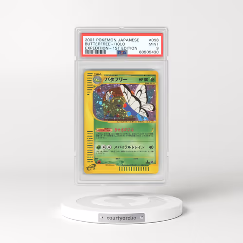 2001 Japanese Expedition #98 Butterfree - 1st Edition Holo (PSA 9 MINT)