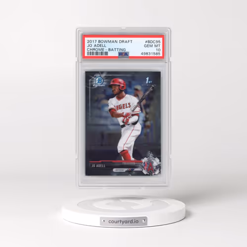 2017 Bowman Draft #BDC95 Jo Adell - Chrome-Batting (PSA 10 GEM MINT)