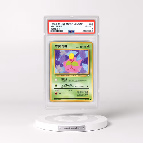1998 Pokémon Vending #69 Bellsprout - Series III (PSA 8 NM-MT)