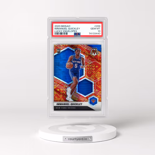 2020 Panini Mosaic #208 Immanuel Quickley - Lucky Envelopes (PSA 10 GEM MINT)