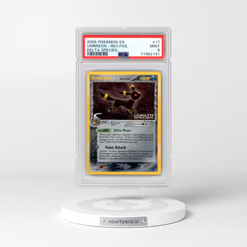 2005 Pokémon EX Delta Species #17 Umbreon - Reverse Foil (PSA 9 MINT)
