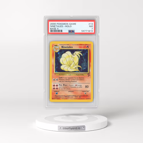2000 Base Set 2 #13 Ninetales - Holo (PSA 7 NM)