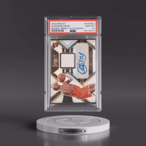 2022 Panini Select Rookie Jersey Autographs #RJAODJ Ousmane Dieng (PSA 10 GEM MINT)
