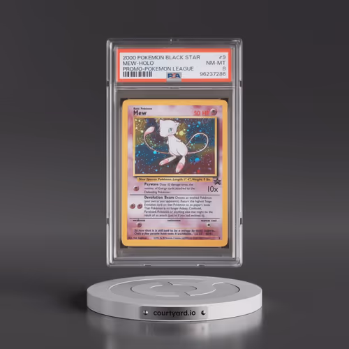 2000 Pokémon Promo Black Star #9 Mew - Holo Pokemon League (PSA 8 NM-MT)
