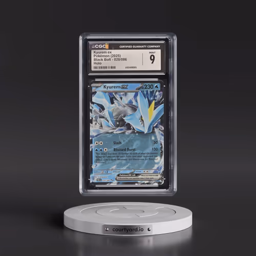 2025 Black Bolt - BLK EN #028/086 Kyurem ex - Holo (CGC 9 MINT)