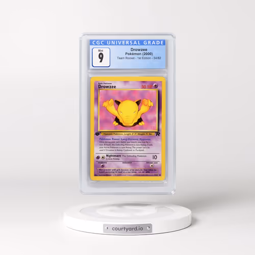 2000 Team Rocket #54/82 Drowzee - 1st Edition 1st Edition (CGC 9 MINT)