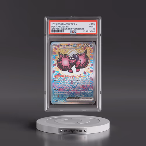2025 Pokémon Pre EN-Prismatic Evolutions #163 Pecharunt EX - Holo Special Illustration Rare (PSA 9 M