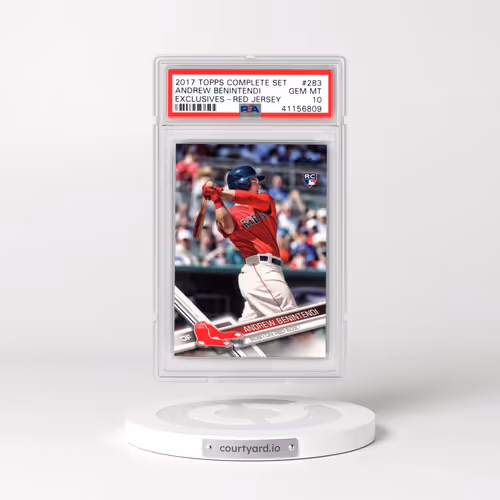 2017 Topps Complete Set Exclusives #283 Andrew Benintendi - Red Jersey (PSA 10 GEM MINT)