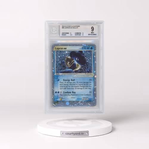 2003 EX Ruby & Sapphire (2003 Copyright, w/ "e" Symbol) #99 Lapras ex - Holo (BGS 9 MINT)