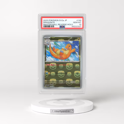 2023 Pokémon Sv2a-Pokemon 151 #149 Dragonite - Reverse Holo Master Ball (PSA 10 GEM MINT)