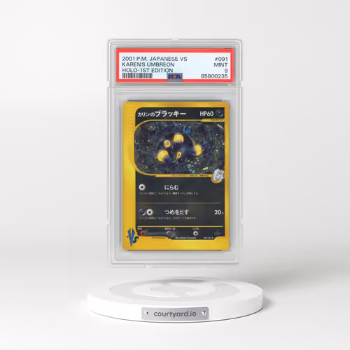 2001 Pokémon VS #091 Karen's Umbreon - 1st Edition Holo (PSA 9 MINT)