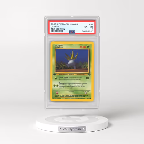 1999 Pokémon Jungle #58 Oddish - 1st Edition (PSA 6 EX-MT)