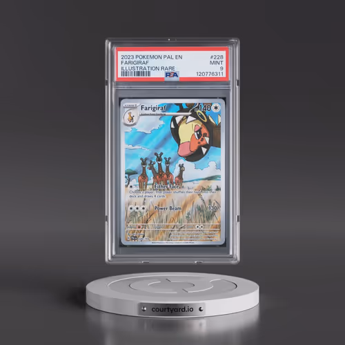2023 Pokémon Pal EN-Paldea Evolved #228 Farigiraf - Illustration Rare (PSA 9 MINT)