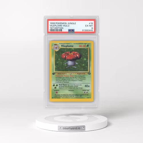1999 Jungle #15 Vileplume - 1st Edition Holo (PSA 6 EX-MT)
