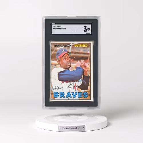 1967 Topps #250 Hank Aaron (SGC 3 VG)