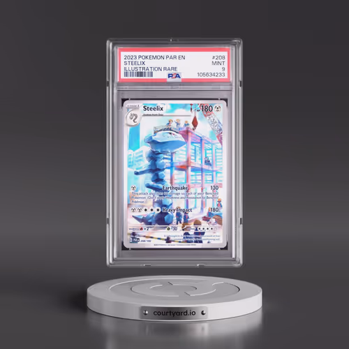2023 Pokémon Par EN-Paradox Rift #208 Steelix - Illustration Rare (PSA 9 MINT)