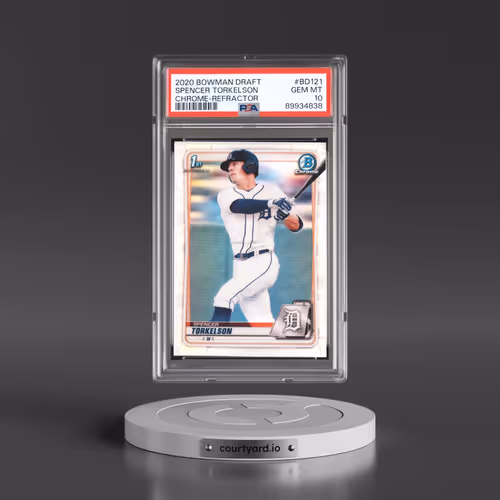 2020 Bowman Draft #BD121 Spencer Torkelson - Chrome-Refractor (PSA 10 GEM MINT)