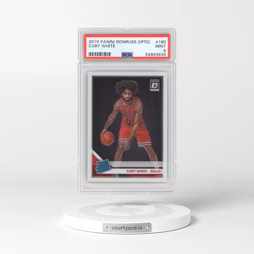 2019 Panini Donruss Optic #180 Coby White (PSA 9 MINT)