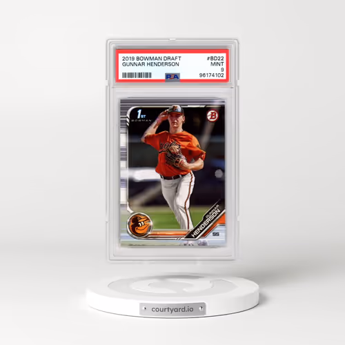2019 Bowman Draft #BD22 Gunnar Henderson (PSA 9 MINT)