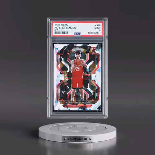 2021 Panini Prizm #318 Alperen Sengun - Ice (PSA 9 MINT)