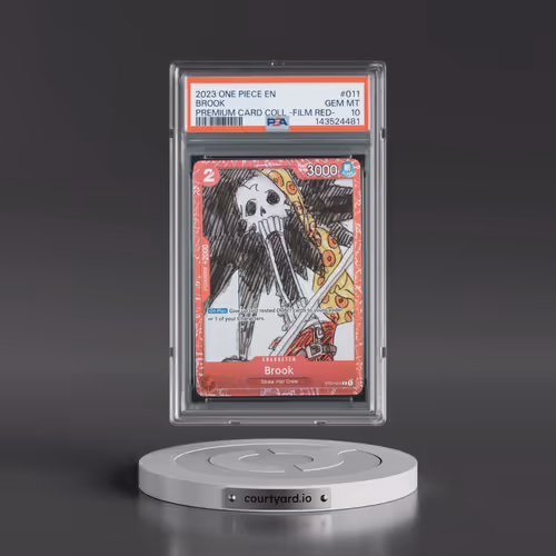 2023 One Piece Premium Card Collection -One Piece Film Red #011 Brook (PSA 10 GEM MINT)