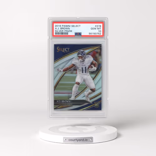 2019 Panini Select #278 A.J. Brown - Silver Prizm (PSA 10 GEM MINT)