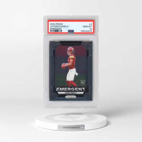 2024 Panini Prizm Emergent #2 Jayden Daniels (PSA 10 GEM MINT)