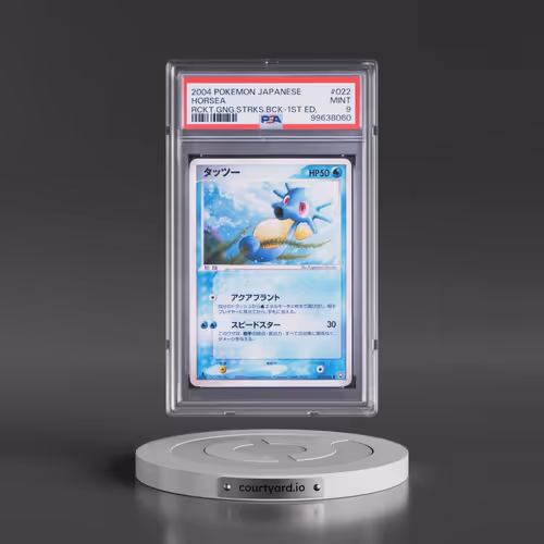 2004 Pokémon Rocket Gang Strikes Back #022 Horsea - 1st Edition (PSA 9 MINT)