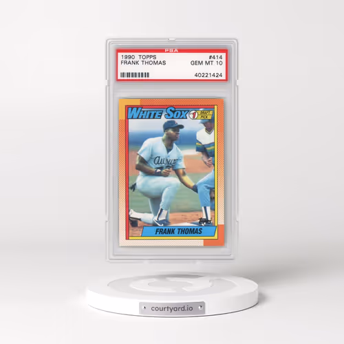 1990 Topps #414 Frank Thomas - Name on Front (PSA 10 GEM MINT)