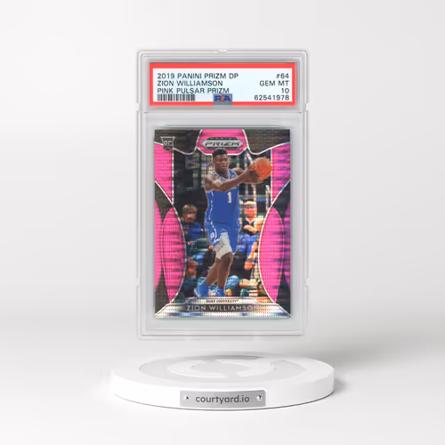 2019 Panini Prizm Draft Picks #64 Zion Williamson - Pink Pulsar Prizm (PSA 10 GEM MINT)