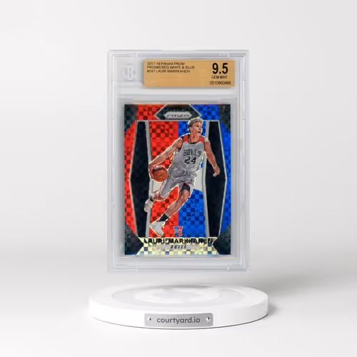 2017 Panini Prizm #247 Lauri Markkanen - Red White Blue Prizm (BGS 9.5 GEM MINT)