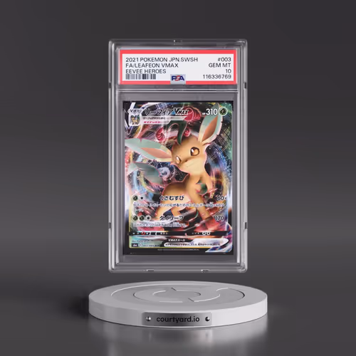 2021 Pokémon Sword & Shield Eevee Heroes #003 Leafeon Vmax - Full Art (PSA 10 GEM MINT)