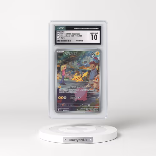 2023 Pokémon Card 151 #173/165 Pikachu - Art Rare (CGC 10 GEM MINT)