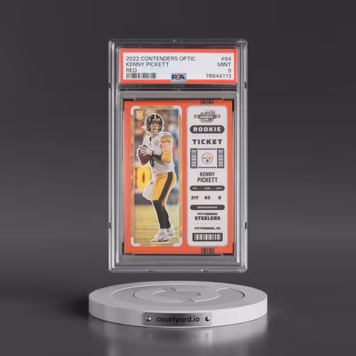 2022 Panini Contenders Optic #84 Kenny Pickett - Red (PSA 9 MINT)