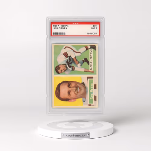 1957 Topps #28 Lou Groza (PSA 7 NM)