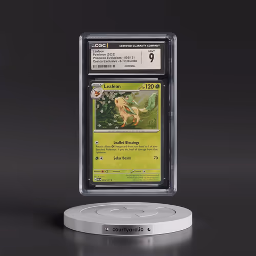 2024 Prismatic Evolutions - PRE EN #005/131 Leafeon - (Cosmos Holo) Costco Exclusive 8-Tin Bundle (C