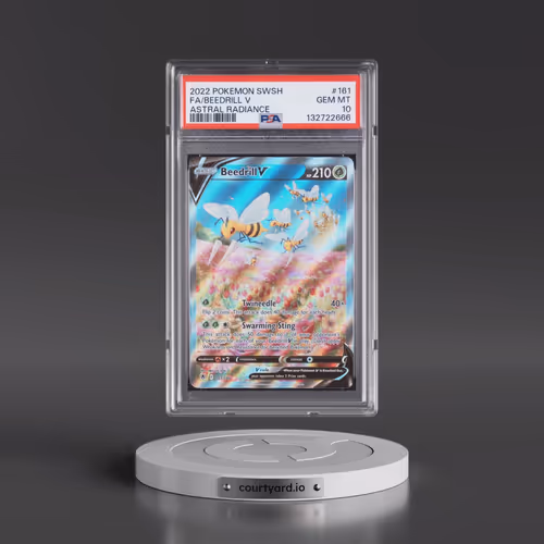 2022 Pokémon Sword & Shield Astral Radiance #161 Beedrill V - Holo Full Art (PSA 10 GEM MINT)