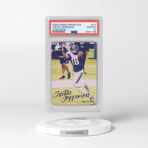 2020 Panini Chronicles Luminance #217 Justin Jefferson (PSA 10 GEM MINT)