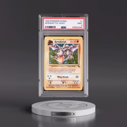 1999 Pokémon Fossil #1 Aerodactyl - Holo (PSA 9 MINT)
