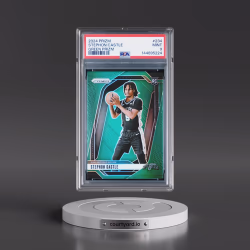 2024 Panini Prizm #234 Stephon Castle - Green Prizm (PSA 9 MINT)