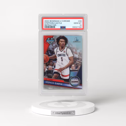 2023 Bowman University Chrome #88 Stephon Castle - Refractor (PSA 10 GEM MINT)