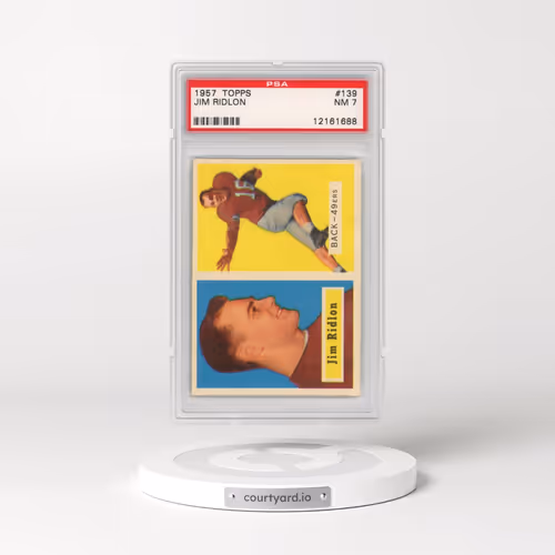 1957 Topps #139 Jim Ridlon (PSA 7 NM)