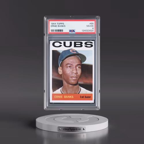 1964 Topps #55 Ernie Banks (PSA 4 VG-EX)