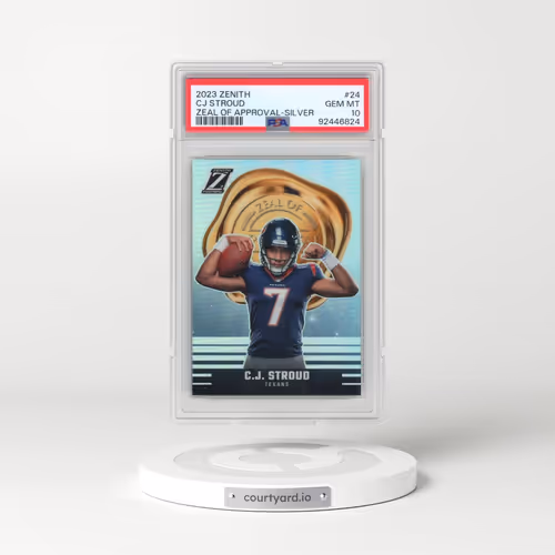 2023 Panini Zenith Zeal of Approval #24 CJ Stroud - Silver (PSA 10 GEM MINT)