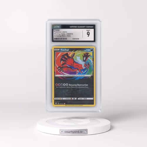2021 Shining Fates #046/072 Yveltal - Amazing Rare Holo (CGC 9 MINT)