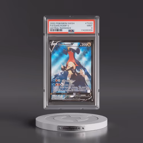 2022 Pokémon Sword & Shield Astral Radiance #TG23 Garchomp V - Holo Full Art (PSA 9 MINT)