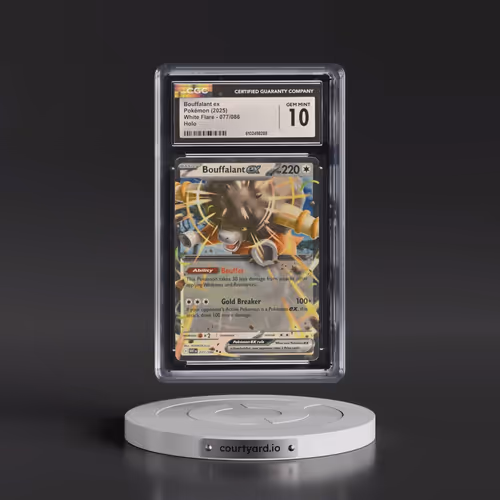 2025 Pokémon Wht EN-White Flare #077 Bouffalant EX - Holo (CGC 10 GEM MINT)